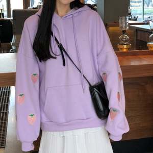 Custom Korean Women Streetwear <strong>Hoodie</strong> Cute <strong>Girly</strong> Kawaii Harajuku Style Sweaters Hoodies Sweatshirts - Product Image 3