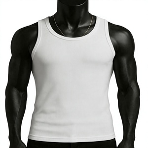 เสื้อกล้ามชายสีเทาแบบรักษ์โลก คอโอ ปักลายตัวอักษรด้านหน้า สไตล์ลำลอง - Product Image 6