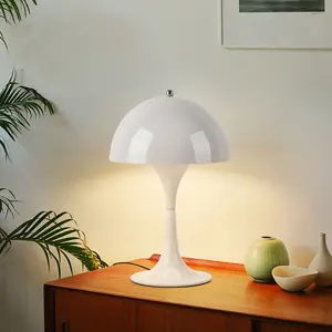 빈티지 크리에이티브 디밍 터치 장식 테이블 램프 침실 침대 옆 포드 버섯 테이블 램프