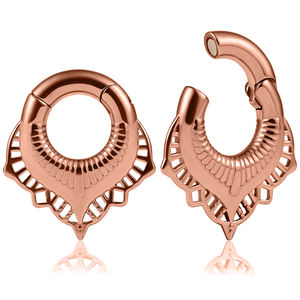Pendientes de Acero Inoxidable 316L con Baño de Oro, Túneles para Orejas, Expansores, Tapones, Joyería Corporal para Bodas - Product Image 6