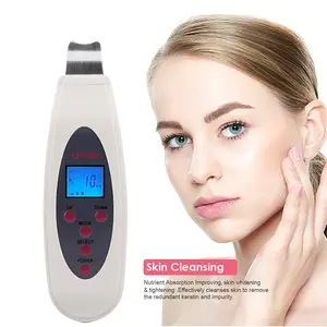 Wholesale Dropshipping Deep Clean Tool Face Care Massage Electric Facial Pore Blackhead Cleaner Skin Scrubber with LCD display