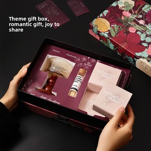 Coffret Cadeau de Bougies Parfumées Camélia Haut de Gamme OEM, Cire de Soja Faite Main, Aromathérapie pour Décoration d'Intérieur, Fête des Mères, Grand Ouverture, Cadeau de Luxe - Product Image 3