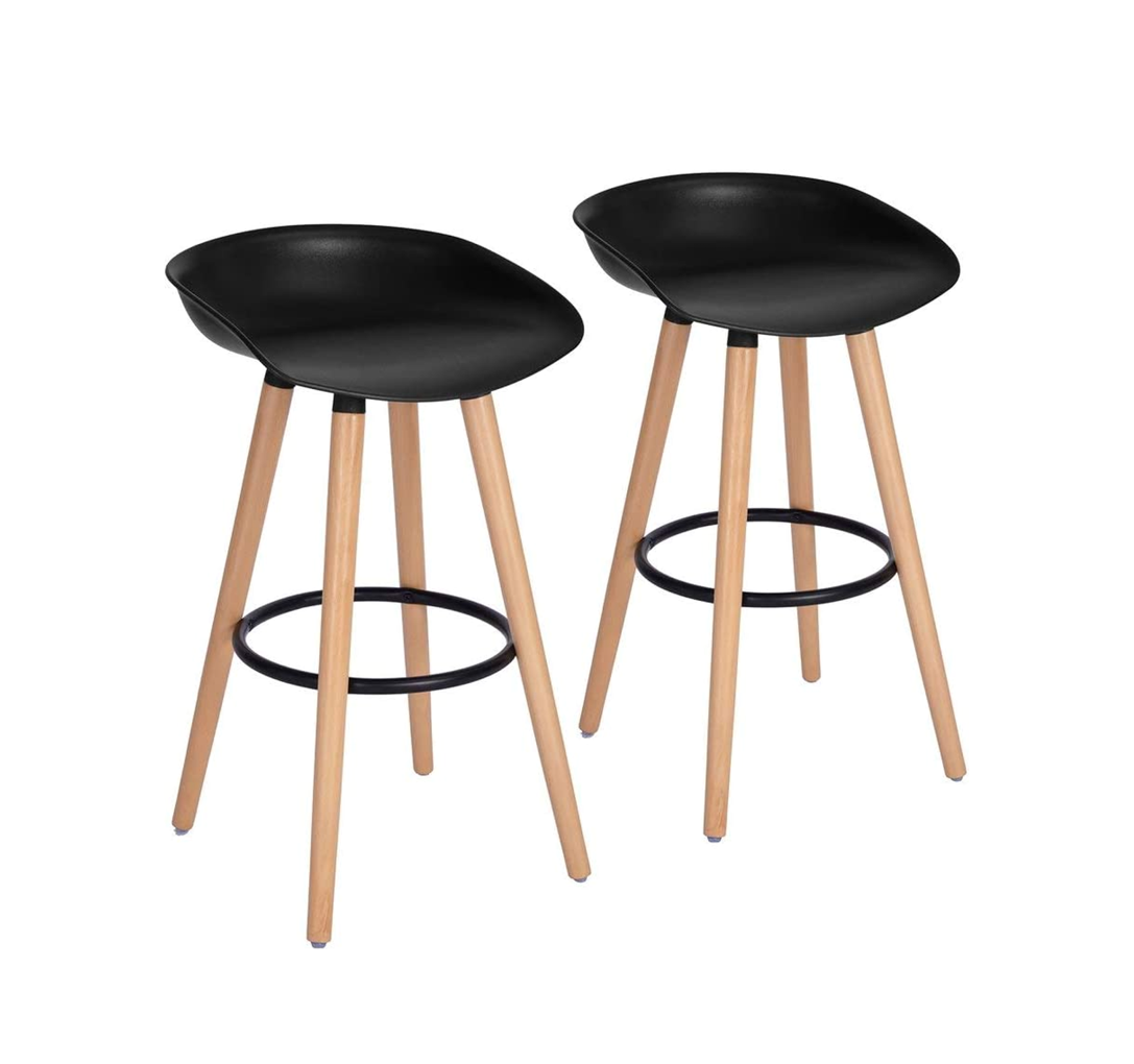 Высококачественное барное сиденье из АБС-пластика с деревянной рамой, барный стул для ресторана, кухни, высокий стул, барные стулья