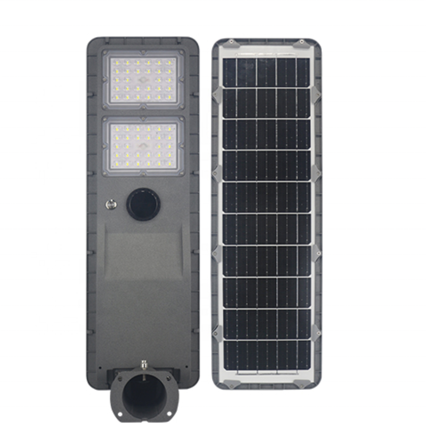 Lampada da esterno solare di sicurezza impermeabile tutto in un lampione stradale a led 60w 80w 100w lampione solare integrato