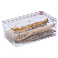 Boîte d'emballage en plastique rigide PS de qualité alimentaire, épaisseur 1 mm, haute transparence, pour bonbons, gâteaux carrés, biscuits, en-cas, modèle JNH-023