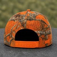 Casquette de baseball camouflage personnalisée avec logo brodé 3D, découpe laser, dos réglable, fermeture snapback pour la chasse en extérieur avec motif camouflage lumineux