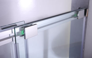 ห้องอาบน้ำแบบพกพาพร้อมอุปกรณ์สแตนเลส SS304 ฉากกั้นอาบน้ำแบบกระจก ประตูบานเลื่อนแบบไร้กรอบ กระจกใส สำหรับโรงแรม - Product Image 3