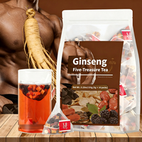 Ginseng Energy Boost Tea 5g*30 Packs Reduce Fatigue Improve Immunity Support Male Wellness In-Stock Bulk Order