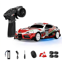 Coche de Derrape RC 1/24 con Giroscopio de 4 Canales, Control Remoto Eléctrico para Uso en Interiores y Exteriores, SANJOYO SJY-D24, Alcance de 25m, Listo para Usar