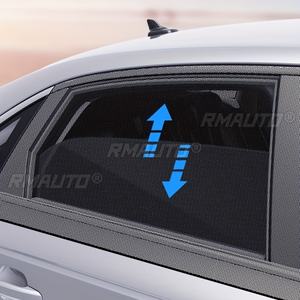 2 pièces Pare-soleil latéral pour voiture/SUV, rideau de fenêtre, visière anti-moustiques, protection UV, filet pare-soleil pour voiture - Product Image 3