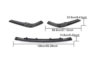 Difusor Trasero de Fibra de Carbono para <span class=keywords><strong>BMW</strong></span> X7 2019-<span class=keywords><strong>2021</strong></span>, Divisor de Labio de Parachoques Trasero - Product Image 3