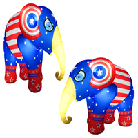 Nuevo Diseño, Resistente al Agua y a los Rayos UV, Elefante Inflable Gigante y Duradero para Publicidad Exterior y Eventos, Tamaño Personalizable