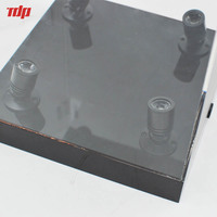 TERMEIN Boîte de présentation LED pour figurines en acrylique en stock avec base rotative et éclairage intégré