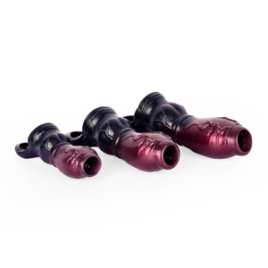 Préservatif en silicone épaissi Alien Dog-knot Barrel Hollow pour hommes, dispositif de masturbation portable, préservatif en cuir pour le sexe - Product Image 5