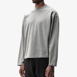 Áo thun in kỹ thuật số DTG bán buôn, áo dài tay giữ nhiệt, áo nam oversize in hình, thích hợp cho thời trang đường phố & mặc lớp mùa đông - Product Image 4