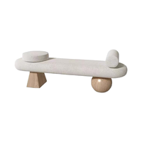 Bangku Kayu Solid Desain Modern Eropa dengan Penutup yang Dapat Dilepas untuk Sofa, Duduk, Kamar Tidur, Ujung Tempat Tidur, Ruang Tamu, Ruang Makan, Sekolah