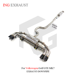Scarico Catback in Acciaio Inox con Valvola per Volkswagen <span class=keywords><strong>Golf</strong></span> GTE MK7, Parti Auto ad Alte Prestazioni, Scarico Valvetronic - Product Image 2