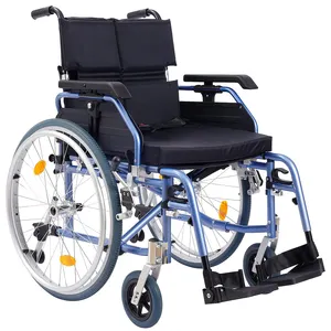 كرسي متحرك ألومنيوم خفيف الوزن طبي من ميسون قابل للطي يمكن فصله من الخلف قابل للتخصيص للمشي والركض
