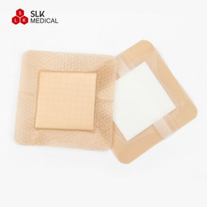 ضمادة إسفنج سيليكون مع ضمادة جروح لاصقة بحدود ضمادة ضمادة إسفنجية سيليكون 4x4 بوصات ضمادات كبيرة مقاومة للماء - Product Image 3