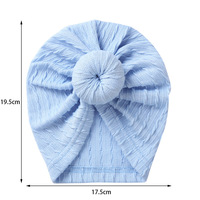 Bonnet bébé en forme de donut, élastique, extensible, pour nouveau-né, fille et garçon, turban bébé indien, bonnet, accessoires pour cheveux
