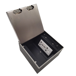Fuente de fábrica de acero inoxidable toma de corriente de suelo Industrial 4-Ac Salida de apertura caja de suelo Multisocket - Product Image 2