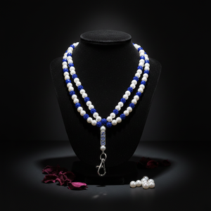 Collana Portachiavi Personalizzata con Perle e Strass Zeta Phi Beta in Lega per Donne di Tutte le Confraternite Greche - Product Image 2