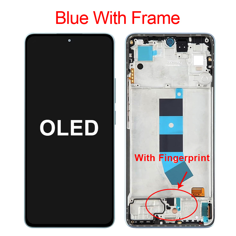 OLED blu con cornice