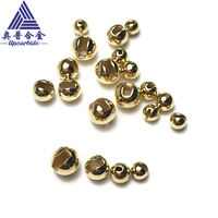 Fliegen binden Golden Bead Ball für Forellen karpfen 1,5-6,4mm Fliegen fischen Materialien Schlitz Wolfram Perlen