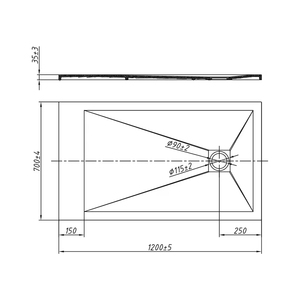 Receveur de <span class=keywords><strong>douche</strong></span> en <span class=keywords><strong>pierre</strong></span> artificielle au design moderne personnalisé, receveur de <span class=keywords><strong>douche</strong></span> en acrylique populaire, receveur de <span class=keywords><strong>douche</strong></span> en acrylique à surface solide pour hôtels - Product Image 6