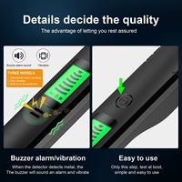 Détecteur de métaux portatif haute sensibilité avec écran LCD en plastique pour la détection de métaux avec numérisation haute sensibilité