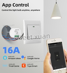 Interrupteur <span class=keywords><strong>relais</strong></span> Tuya Zigbee 16A AC 100-240V, contrôle bidirectionnel, minuterie, mini-interrupteur DIY, maison intelligente, commande à distance par application, sans neutre - Product Image 2