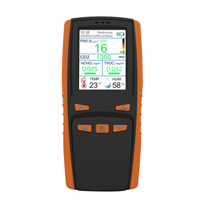 เครื่องวิเคราะห์ก๊าซแบบพกพา DM509 ตรวจวัดก๊าซ 10 in 1 พร้อมเซ็นเซอร์ NDIR ตรวจจับ CO2 PM2.5 TVOC หน้าจอ LCD ระบบตรวจสอบแบบพกพา ตรวจวัด CO2 - Product Image 1