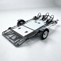 Remorque de transport pliable pour moto et VTT