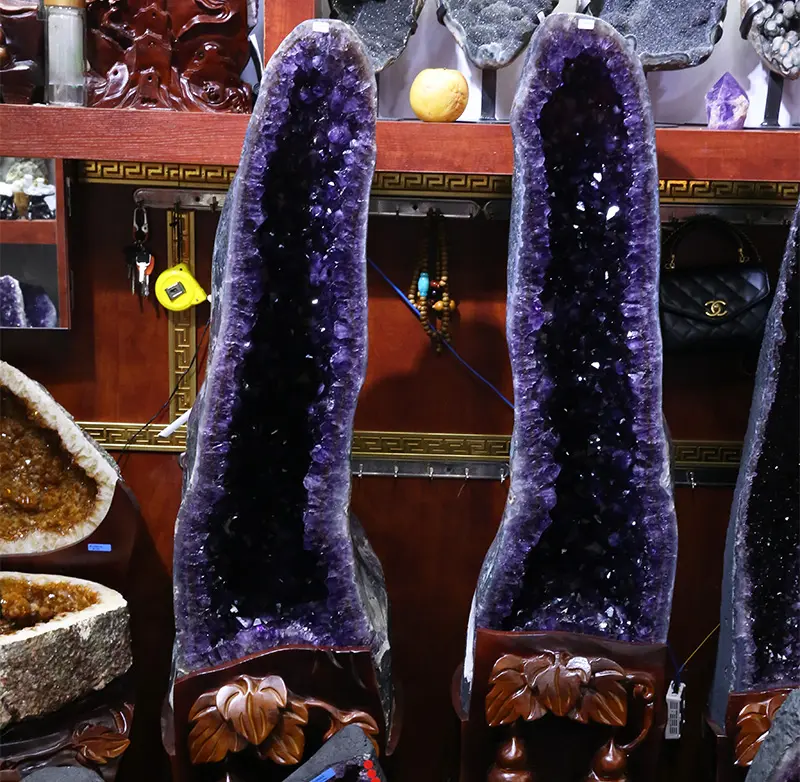 Natürliche amethyst Geode kristalle healing steine große quarz cluster Für Verkauf