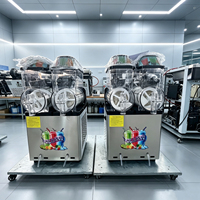 Máquina de Granizados Comercial ITO Ecológica de Grado Alimenticio, Alta Capacidad 12L*3, Tres Tanques de Acero Inoxidable, Control Inteligente, Bebidas Congeladas
