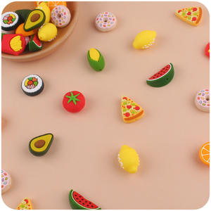 Nuevo listado con estilo 3D Fruit Foodgrade Baby Teether Silicona Focal Beads Charms para pulseras Bulk Pen Chupete Fabricación de cadenas - Product Image 4