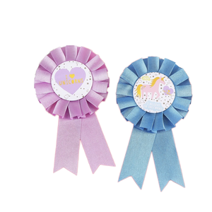 Wholesale Custom Logo Printed Satin <strong>Horse</strong> Award Ribbon <strong>Rosettes</strong> Honorable Awards Badge Ribbon - Product Image 5