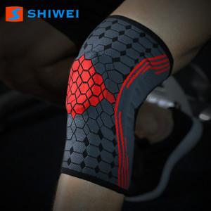 Shiwei <b>Knee</b> <b>Brace</b> 3D Silicone <b>Support</b> Breathable Nylon Unisex for Running Cycling Mountain Climbing Protection - Product Image 3