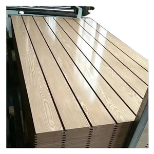 Bóng gỗ hạt <span class=keywords><strong>MDF</strong></span> slatwall Bảng Điều Chỉnh 18 mét, slatwall kệ cho cửa hàng bán lẻ, slatwall hiển thị - Product Image 3