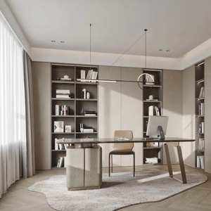 الحديثة الفاخرة خزانة غرفة المعيشة مكتب رف خشبي للكتب - Product Image 6