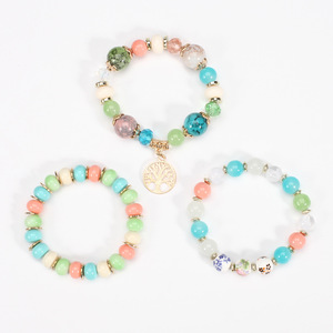 Fashion Jewelry Tree Of Life <b>Beaded</b> <b>Bracelets</b> Resin Zinc Alloy Unisex Gift Made In China - Product Image 4