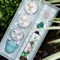Nouveauté pour le Festival des Bateaux-Dragons : Coffret Cadeau Thé au Jasmin et Encens, Cadre Photo en Acier Inoxydable Style Chinois, Cadeau pour les Aînés