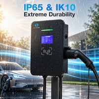Chargeur mural intelligent pour VE 7kW 11kW 22kW avec équilibrage dynamique de la charge, prise Type 2, prise en charge du Plug & Charge, WiFi 4G