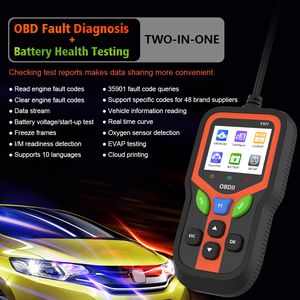 Analizador de motor V321 OBD2, escáner de coche, 12V, detector de fallas, lector de código, herramienta de diagnóstico con <span class=keywords><strong>1</strong></span> año de garantía - Product Image 2
