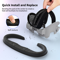 RGEEK pour Meta Quest 3 Cache-visage à circulation d'air avec ventilateur de refroidissement, masque d'interface faciale de remplacement pour casque VR Quest3
