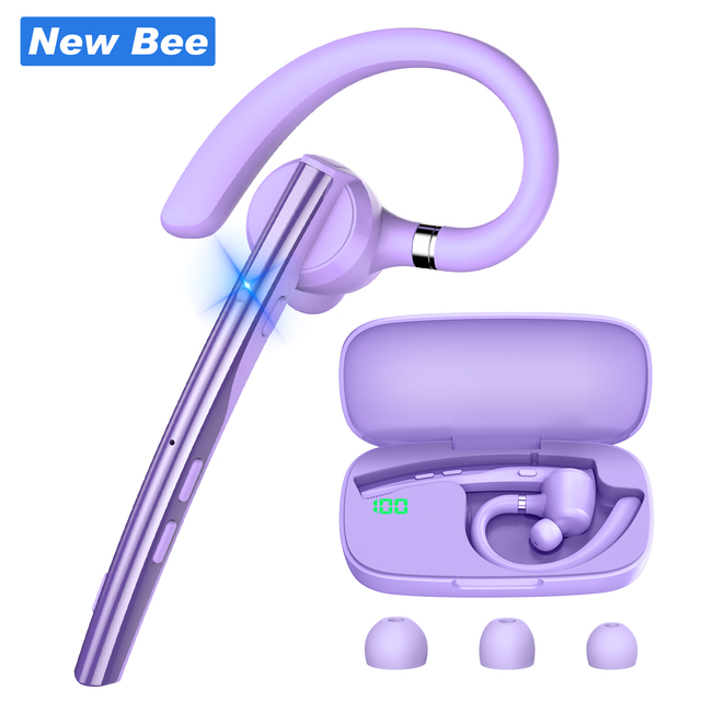 Wholesale Price Ear Hook Earbuds Headset Mono V5.1 Bluetooth Earpiece HD Calling Wireless Earphones for Driving, Office, Home