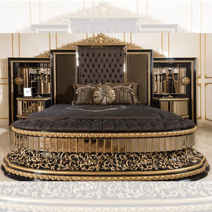Роскошный очень большой каркас кровати в турецком стиле классический широкий экран для кровати из драгоценного дерева Калифорнийский каркас для кровати - Product Image 2