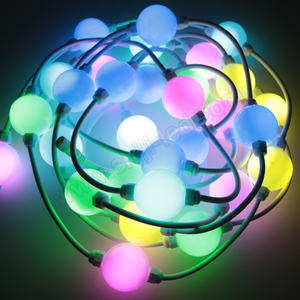 Luz <span class=keywords><strong>LED</strong></span> de Bola Pixel RGB DMX 3D de 360 Grados SHIJI, IP67, Luces de Navidad, <span class=keywords><strong>Color</strong></span> RGB Cambiable, Punto de Luz de 50 mm - Product Image 4