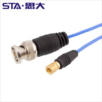 Cable RF BNC M5/L5 10-32UNF, Conector para Sensor de Aceleración Microdot, Conectores Coaxiales de Bajo Ruido, Alta Temperatura y Vibración