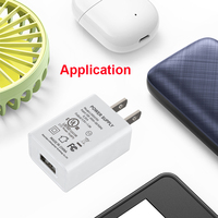 Chargeur mural USB de voyage personnalisé certifié UL CUL, prise américaine, bloc de charge 5W Cube 5V 1A, adaptateur FCC DOE Level VI NRCAN, Shenzhen Lvxiangyuan
